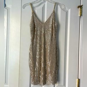 Shimmery gold Lovely Day dress